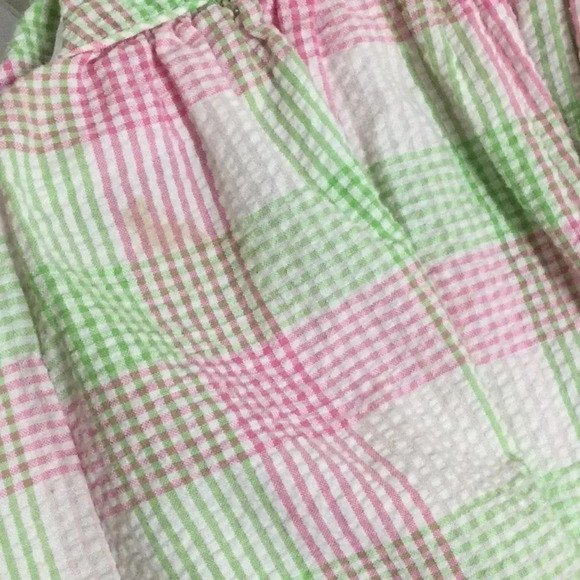 Petit Ami pink green Gingham Dress 2T - Picture 6 of 6